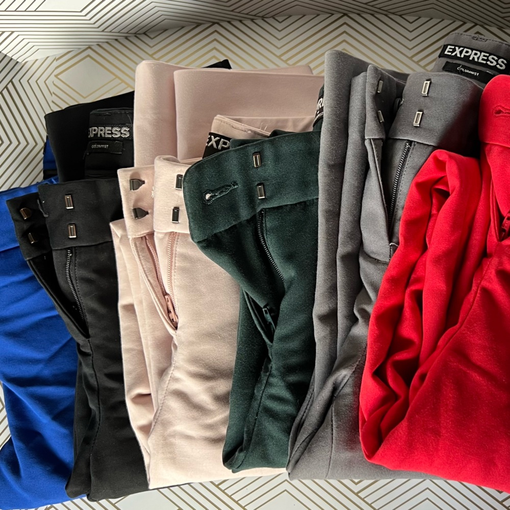 Express “Columnist” ankle pants. 0R. Bundle